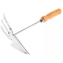  Motyczka ogrodowa dwustronna z drewnianą rączką Khayner Garden