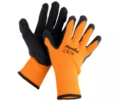 Rękawice ochronne zimowe, pomarańczowo-czarne Plantina - rozm.9