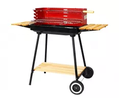 Grill ogrodowy prostokątny na kołach Dr Grill - model: 11787