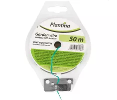 Drut ogrodniczy powlekany 50m + obcinacz Plantina