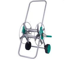 Wózek stalowy na wąż ogrodowy 50m, teleskopowa rączka Khayner Garden - TY812