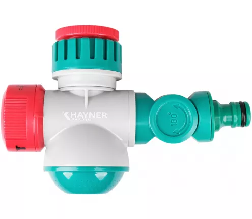 Przyłącze kranowe 3w1: strumień, prysznic, wąż - Khayner Garden - X22240