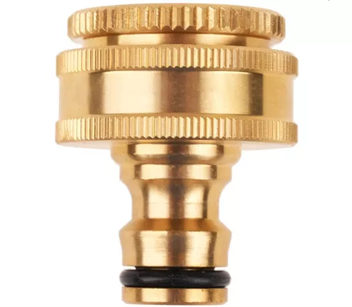 Przyłącze na kran z gwintem wewnętrznym 1" + redukcja na 3/4", mosiężne Khayner Garden - KB1434