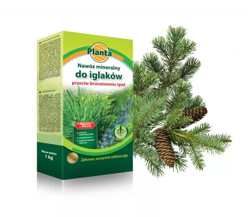 Nawóz mineralny pod iglaki przeciw brunatnieniu igieł - Planta