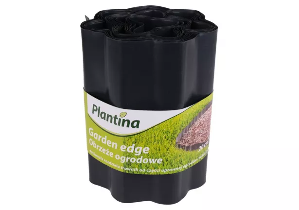 Obrzeże trawnikowe 20cm x 9m Plantina - grafitowe