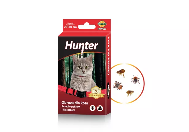 Obroża dla kota STOP insektom - Hunter