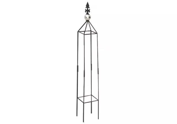 Obelisk ogrodowy do roślin pnących Plantina, kwadrat - 99x14x14cm